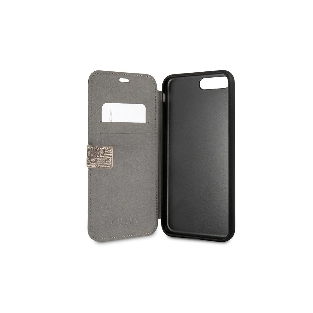 Hurtownia GSM - Etui Guess GUFLBKI8L4GB Apple iPhone 7/8 Plus hnědé/kávové knižní 4G - GUE014BR - {ean13} - Hurt