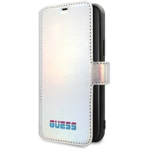 Hurtownia GSM - Etui Guess GUFLBKN58BLD Apple iPhone 11 Pro stříbrný/silver book Iridescent - GUE018SLV - {ean13} - Hurt