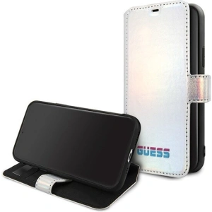 Hurtownia GSM - Etui Guess GUFLBKN58BLD Apple iPhone 11 Pro stříbrný/silver book Iridescent - GUE018SLV - {ean13} - Hurt