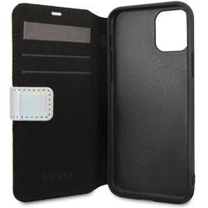 Hurtownia GSM - Etui Guess GUFLBKN58BLD Apple iPhone 11 Pro stříbrný/silver book Iridescent - GUE018SLV - {ean13} - Hurt
