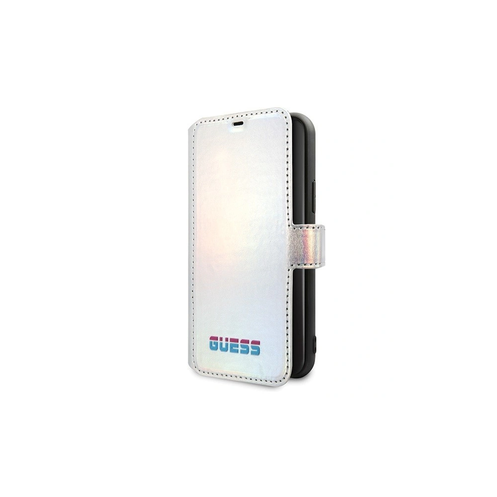 Hurtownia GSM - Etui Guess GUFLBKN61BLD Apple iPhone 11 stříbrný/silver book Iridescent - GUE019SLV - {ean13} - Hurt