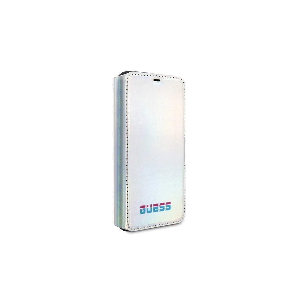 Hurtownia GSM - Etui Guess GUFLBKN61BLD Apple iPhone 11 stříbrný/silver book Iridescent - GUE019SLV - {ean13} - Hurt