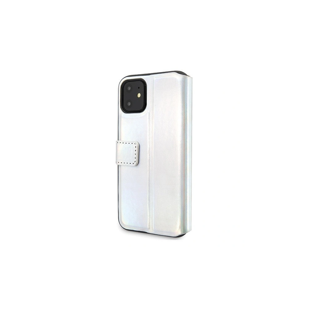 Hurtownia GSM - Etui Guess GUFLBKN61BLD Apple iPhone 11 stříbrný/silver book Iridescent - GUE019SLV - {ean13} - Hurt