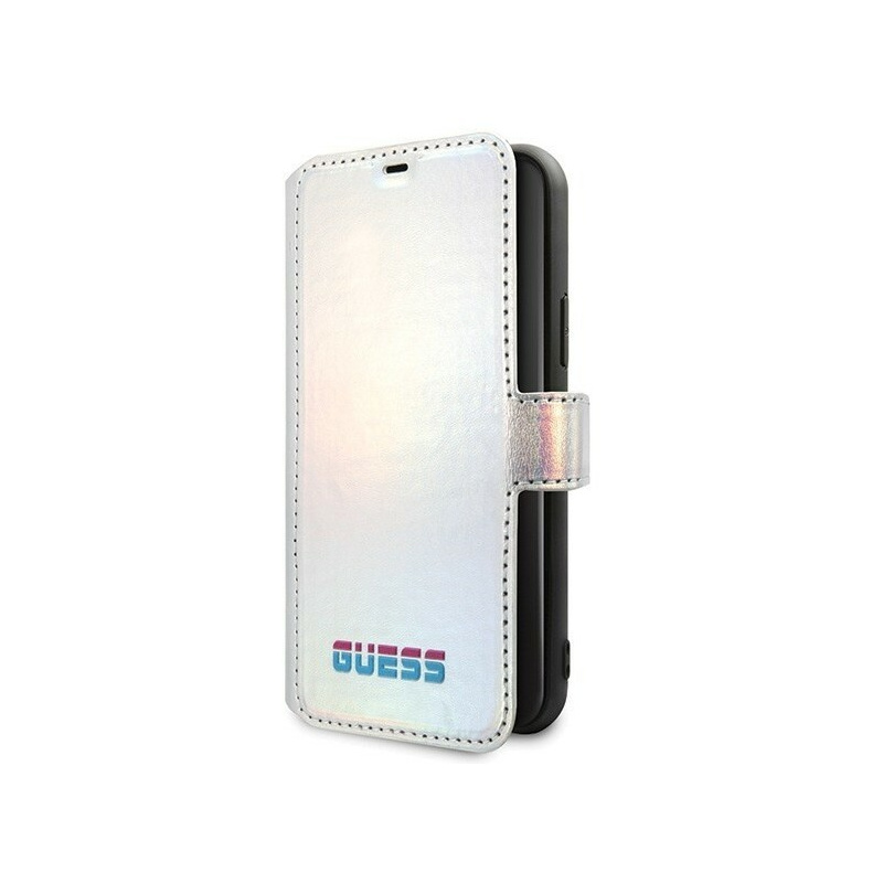 Guess Distributor - 3700740461563 - GUE020SLV - Guess GUFLBKN65BLD iPhone 11 Pro Max silver book Iridescent - B2B homescreen