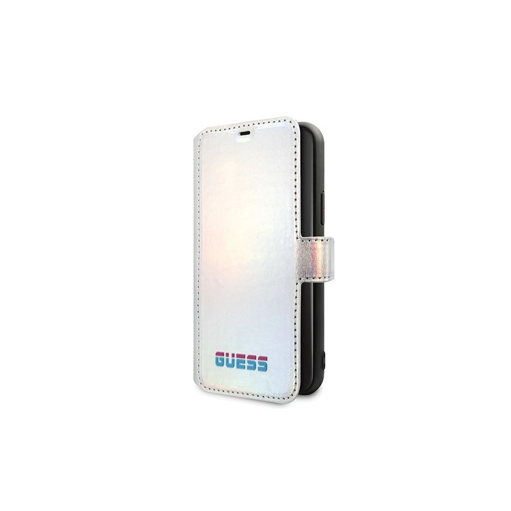 Hurtownia GSM - Etui Guess GUFLBKN65BLD Apple iPhone 11 Pro Max stříbrný/silver book Iridescent - GUE020SLV - {ean13} - Hurt