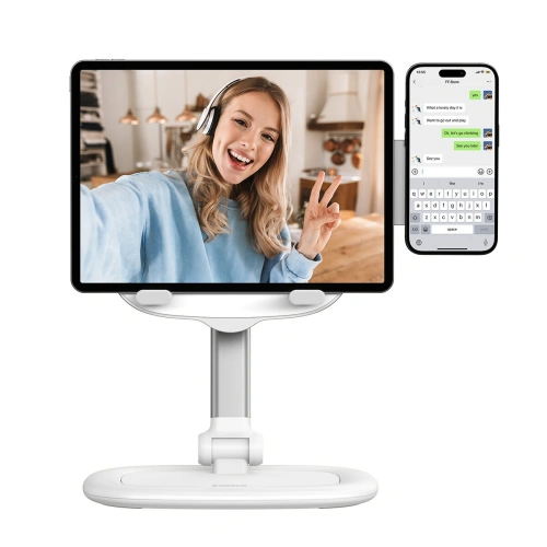 Regulowany stojak na telefon /  tablet Baseus Seashell Series biały