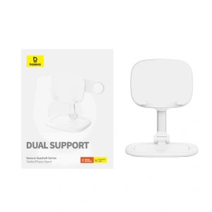 Hurtownia GSM - Regulovatelný stojan na telefon / tablet Baseus Seashell Series bílý - BSU4674 - {ean13} - Hurt