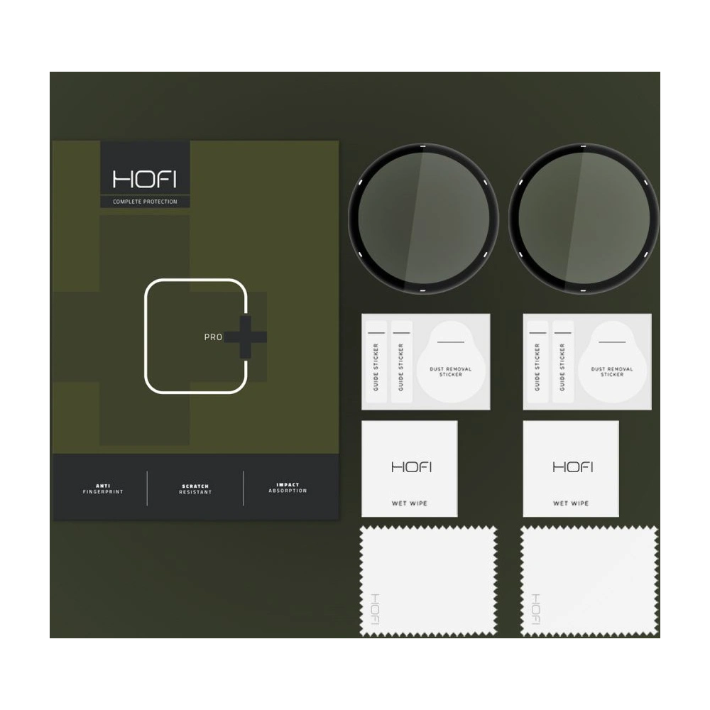Hybritní sklo Hofi Hybrid Pro+ Garmin Vivoactive 5 Black [2 PACK]