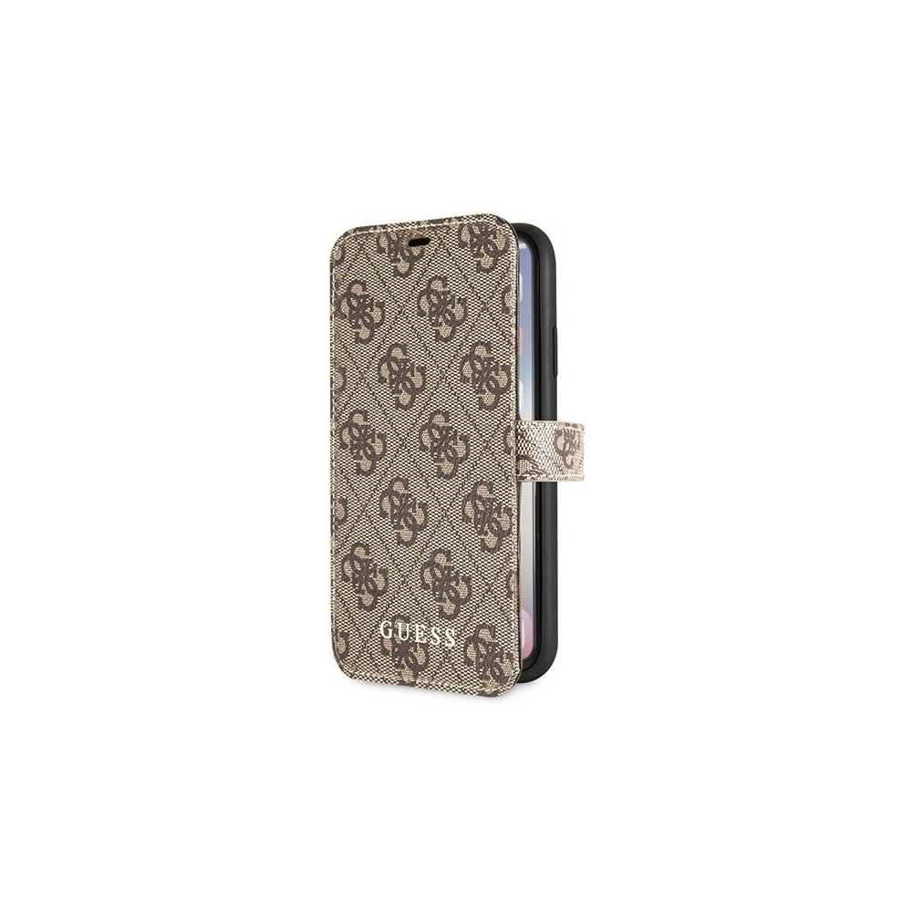Hurtownia GSM - Etui Guess GUFLBKPX4GB Apple iPhone X/XS hnědé/kávové knižní 4G - GUE021BR - {ean13} - Hurt