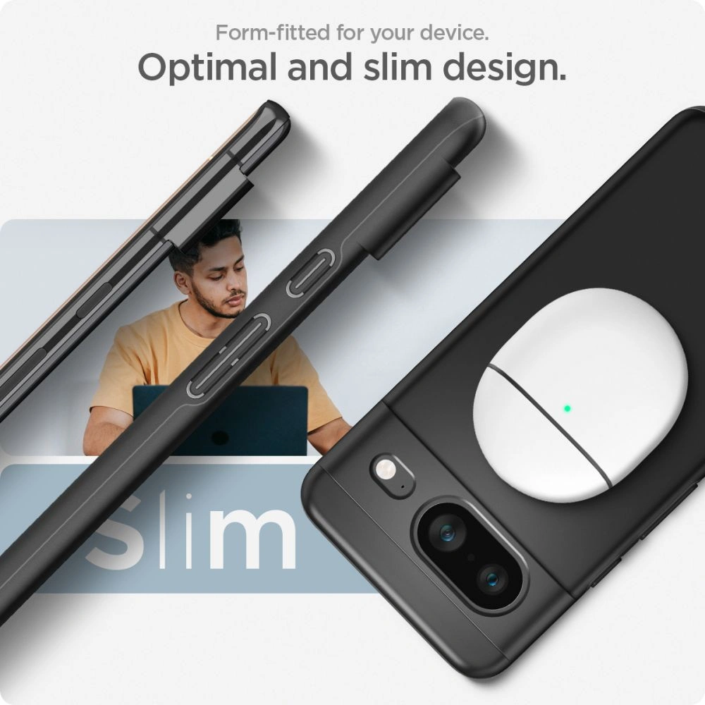 Hurtownia GSM - Case Spigen Thin Fit Google Pixel 8 Schwarz - SPN3147 - {ean13} - Hurt