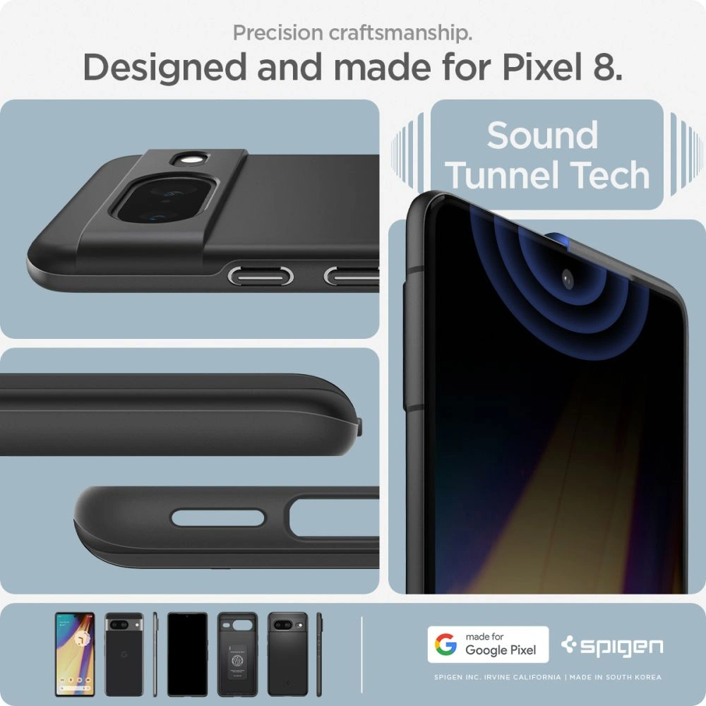 Hurtownia GSM - Case Spigen Thin Fit Google Pixel 8 Schwarz - SPN3147 - {ean13} - Hurt
