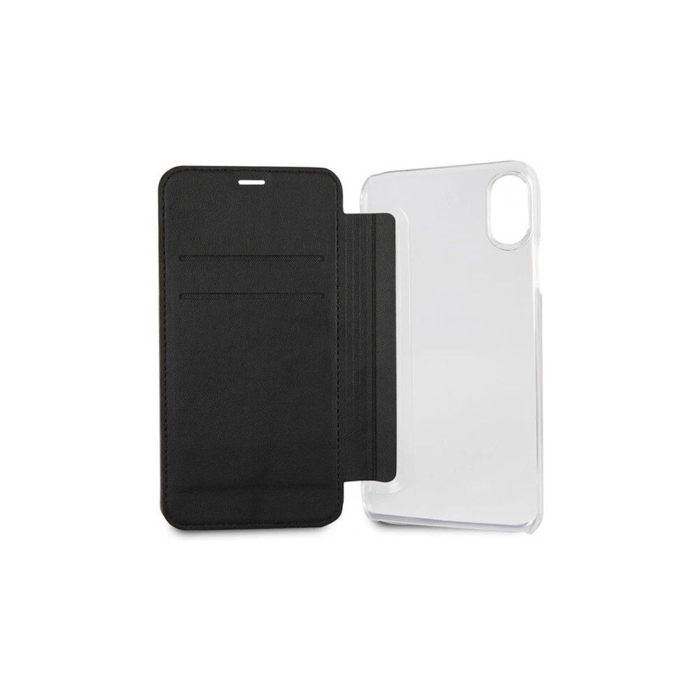 Hurtownia GSM - Etui Guess GUFLBKPXEROBK Apple iPhone X černé/kniha Flower Desire - GUE023BLK - {ean13} - Hurt