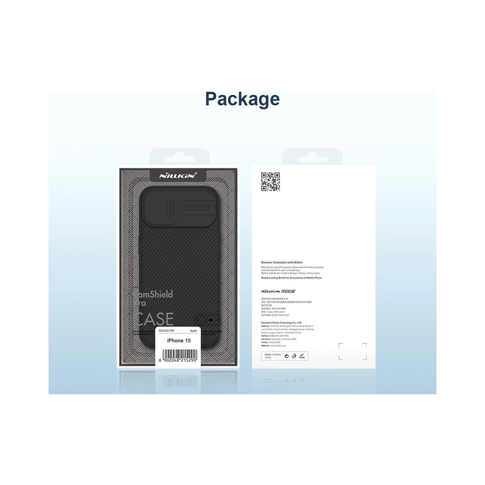 Wholesale Nillkin CamShield Pro Apple iPhone 15 Blue - NLK1233 - {ean13} - Hurt