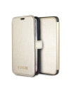 Etui Guess GUFLBKPXIGLGO Apple iPhone X/XS zlaté book Iridescent