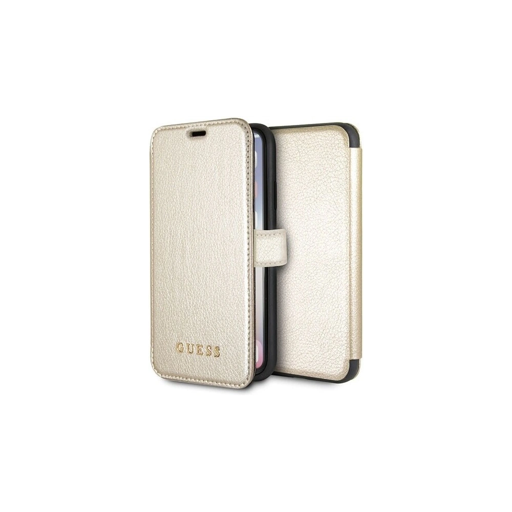 Hurtownia GSM - Etui Guess GUFLBKPXIGLGO Apple iPhone X/XS zlaté book Iridescent - GUE027GLD - {ean13} - Hurt