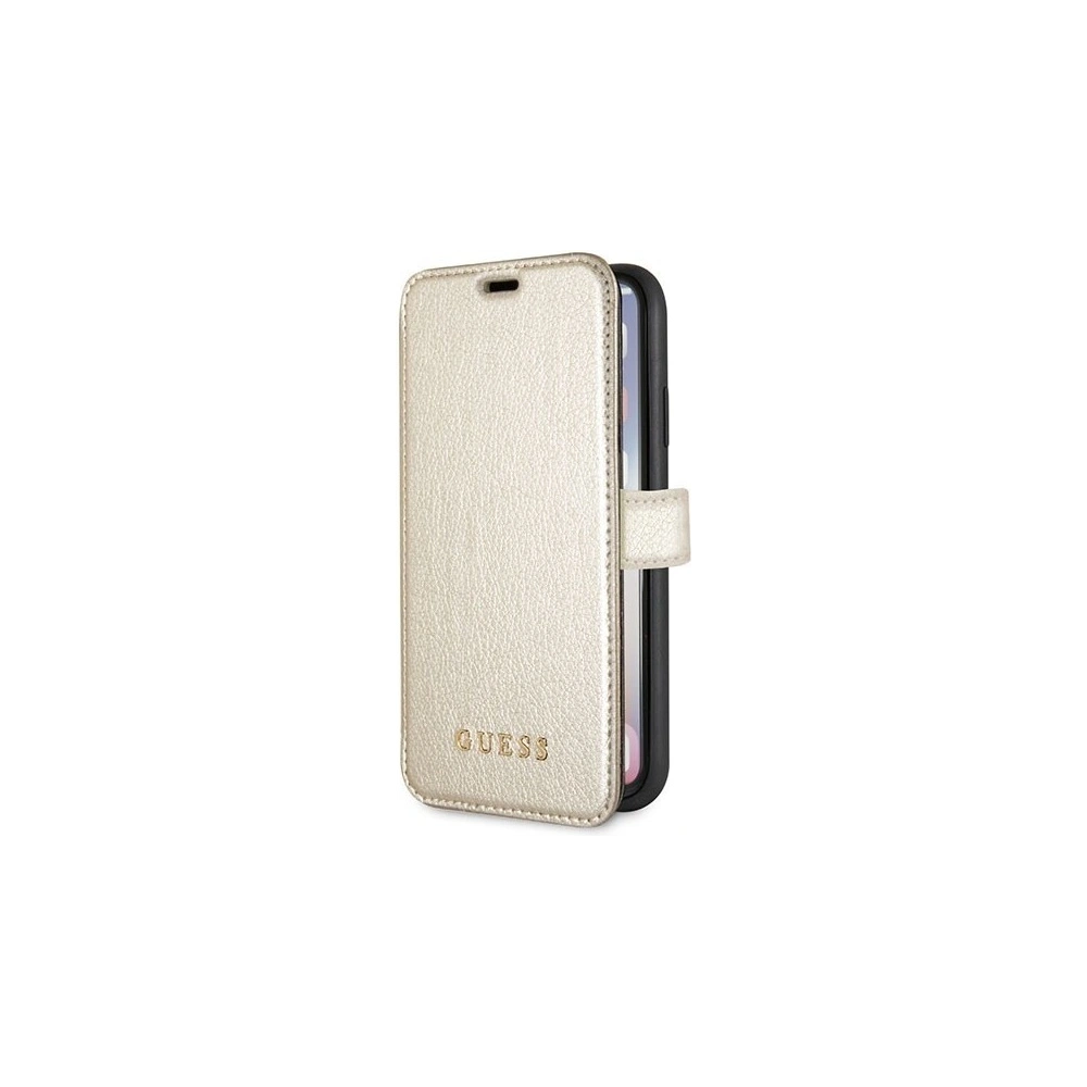 Hurtownia GSM - Etui Guess GUFLBKPXIGLGO Apple iPhone X/XS zlaté book Iridescent - GUE027GLD - {ean13} - Hurt