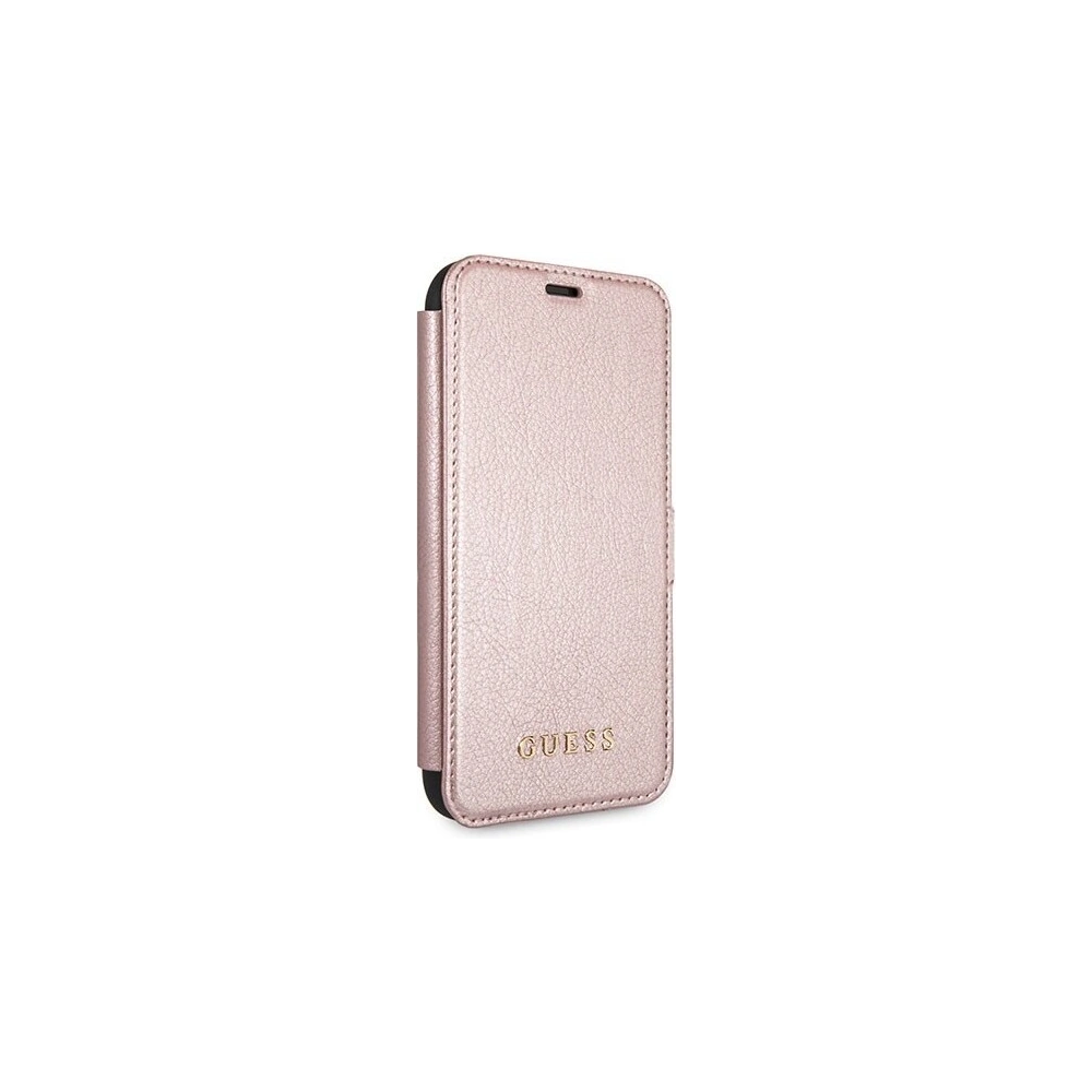 Hurtownia GSM - Etui Guess GUFLBKPXIGLRG Apple iPhone X/XS růžově zlatá/růžovo-zlatá kniha Iridescent - GUE028RS - {ean13} - Hurt