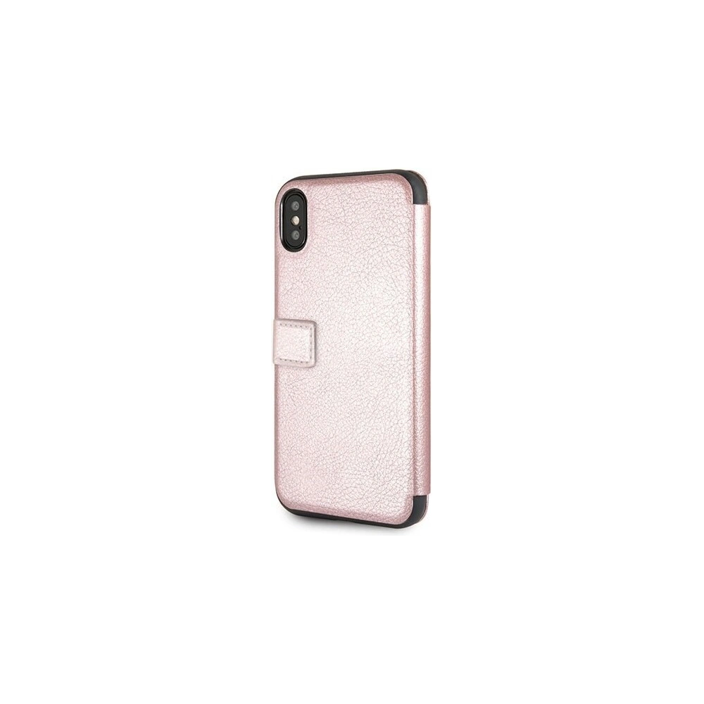 Hurtownia GSM - Etui Guess GUFLBKPXIGLRG Apple iPhone X/XS růžově zlatá/růžovo-zlatá kniha Iridescent - GUE028RS - {ean13} - Hurt