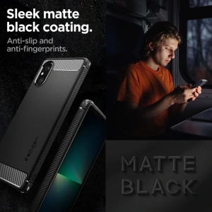 Hurtownia GSM - Etui Spigen Rugged Armor Sony Xperia 5 V Matte Black - SPN3150 - {ean13} - Hurt