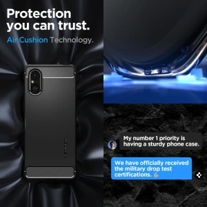 Hurtownia GSM - Etui Spigen Rugged Armor Sony Xperia 5 V Matte Black - SPN3150 - {ean13} - Hurt