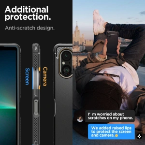 Hurtownia GSM - Etui Spigen Rugged Armor Sony Xperia 5 V Matte Black - SPN3150 - {ean13} - Hurt