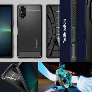 Hurtownia GSM - Etui Spigen Rugged Armor Sony Xperia 5 V Matte Black - SPN3150 - {ean13} - Hurt