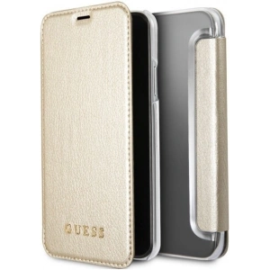 Hurtownia GSM - Etui Guess GUFLBKPXIGLTGO Apple iPhone X/XS aurie/złoty carte Iridescent - GUE030GLD - {ean13} - Hurt