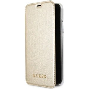 Hurtownia GSM - Etui Guess GUFLBKPXIGLTGO Apple iPhone X/XS aurie/złoty carte Iridescent - GUE030GLD - {ean13} - Hurt