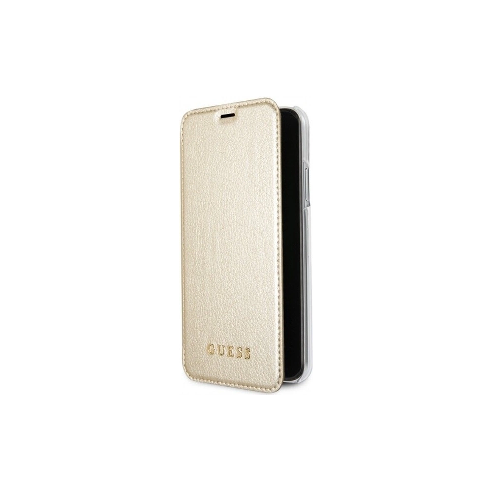 Hurtownia GSM - Etui Guess GUFLBKPXIGLTGO Apple iPhone X/XS zlaté/złoty kniha Iridescent - GUE030GLD - {ean13} - Hurt