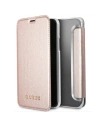 Etui Guess GUFLBKPXIGLTRG Apple iPhone X/XS růžově zlaté/kniha Iridescent