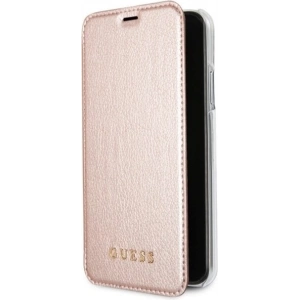 Hurtownia GSM - Etui Guess GUFLBKPXIGLTRG Apple iPhone X/XS roz aurie/roz-gold book Iridescent - GUE031RS - {ean13} - Hurt