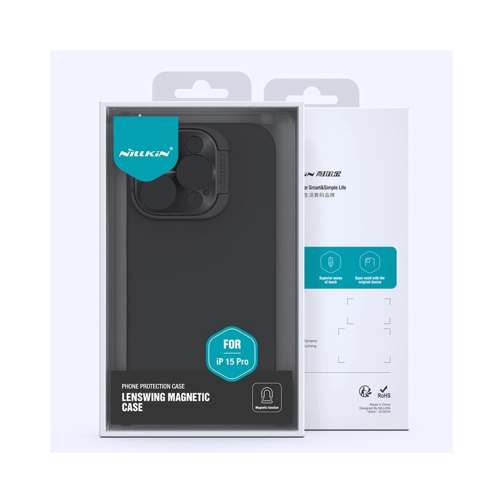 Hurtownia GSM - Etui Nillkin Lenswing Magnetic Apple iPhone 15 Pro Černá/Czerný - NLK1245 - {ean13} - Hurt