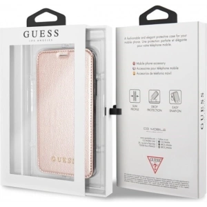 Hurtownia GSM - Etui Guess GUFLBKPXIGLTRG Apple iPhone X/XS rose gold/różowo-złoty book Iridescent - GUE031RS - {ean13} - Hurt