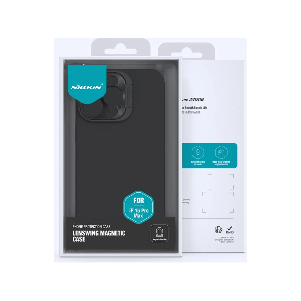 Hurtownia GSM - Etui Nillkin Lenswing Magnetic Apple iPhone 15 Pro Max Albastru/Niebieski - NLK1249 - {ean13} - Hurt