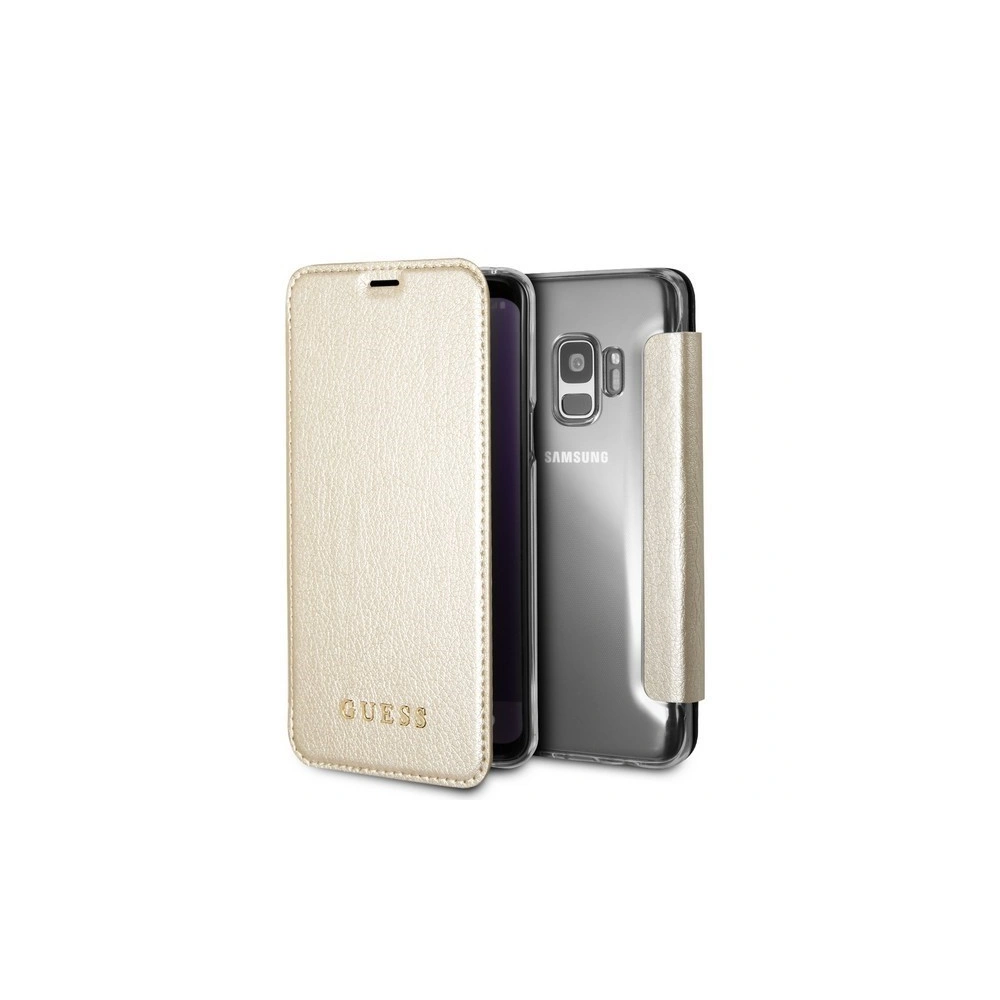 Etui Guess GUFLBKS8LIGLTGO Samsung Galaxy S8 Plus zlaté/zlatý kniha Iridescent