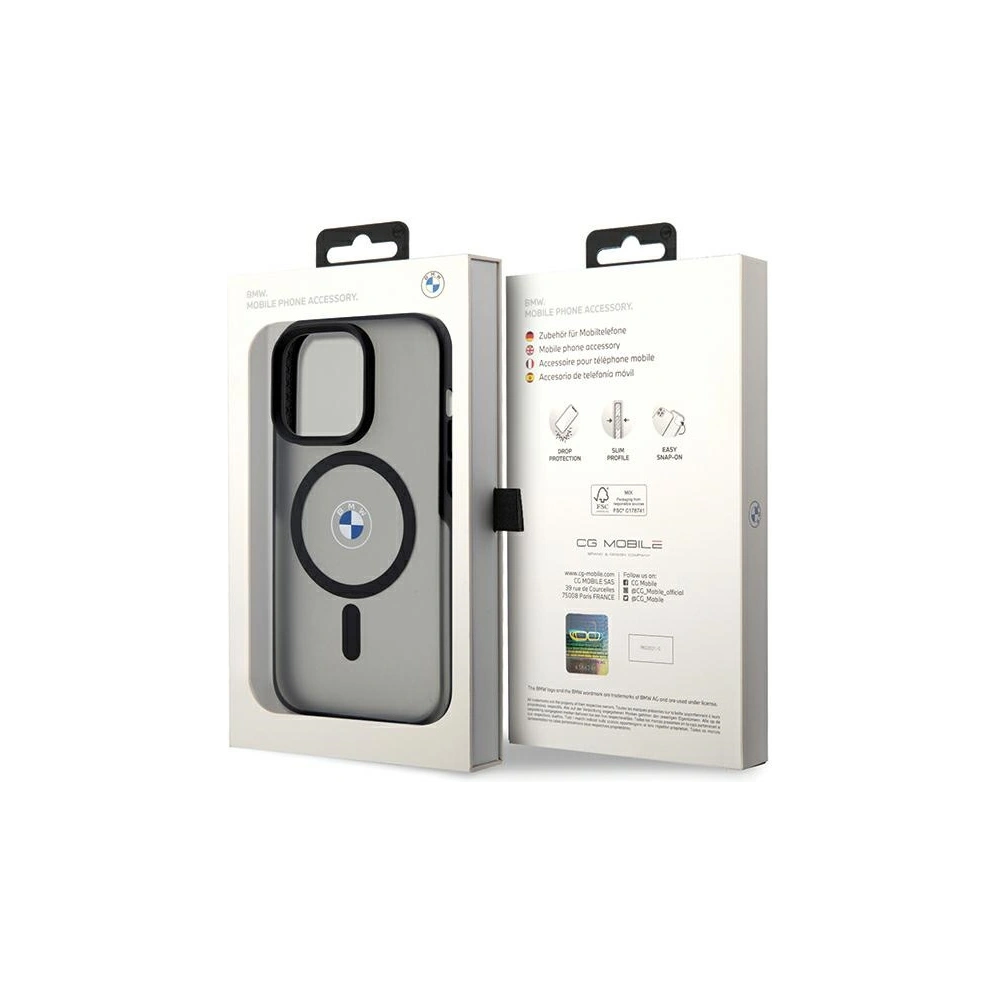 Hurtownia GSM - Etui BMW BMHMP15LDSLK Apple iPhone 15 Pro hardcase IML Signature MagSafe černý/black - BMW515 - {ean13} - Hurt