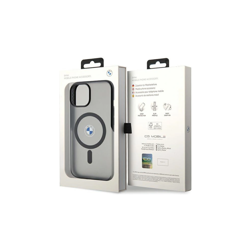 Hurtownia GSM - Etui BMW BMHMP15SDSLK Apple iPhone 15 hardcase IML Signature MagSafe černý/black - BMW516 - {ean13} - Hurt