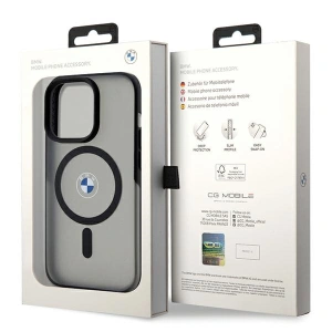Hurtownia GSM - Etui BMW BMHMP15XDSLK Apple iPhone 15 Pro Max hardcase IML Signature MagSafe negru/black - BMW517 - {ean13} - Hurt