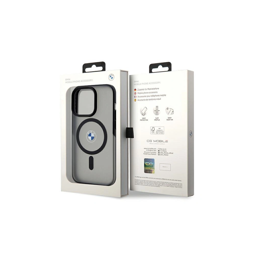 Hurtownia GSM - Etui BMW BMHMP15XDSLK Apple iPhone 15 Pro Max hardcase IML Signature MagSafe černý/black - BMW517 - {ean13} - Hurt