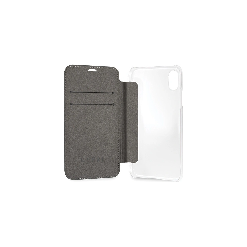 Hurtownia GSM - Etui Guess GUFLBKPXKAILGO Apple iPhone X / XS book Kaia Saffiano auriu/gold - GUE2980 - {ean13} - Hurt