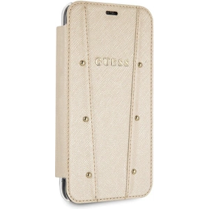Wholesale Guess GUFLBKPXKAILGO Apple iPhone X / XS book Kaia Saffiano gold - GUE2980 - {ean13} - Hurt