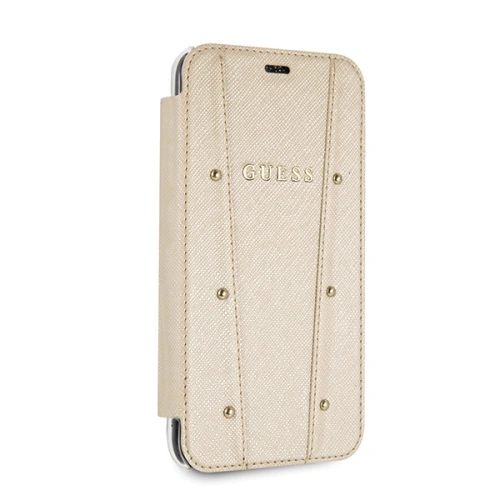 Etui Guess GUFLBKPXKAILGO Apple iPhone X / XS book Kaia Saffiano złoty/gold