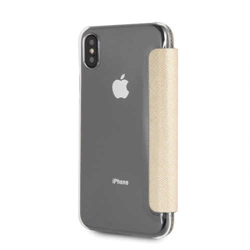 Etui Guess GUFLBKPXKAILGO Apple iPhone X / XS book Kaia Saffiano złoty/gold