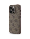 Hurtownia GSM - Etui Guess GUHCP15LG4GFBR Apple iPhone 15 Pro tvrdý kryt 4G Metal Gold Logo hnědý/brown - GUE2981 - {ean13} - Hurt