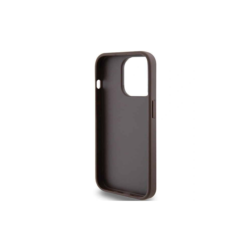 Hurtownia GSM - Etui Guess GUHCP15LG4GFBR Apple iPhone 15 Pro tvrdý kryt 4G Metal Gold Logo hnědý/brown - GUE2981 - {ean13} - Hurt
