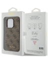 Hurtownia GSM - Etui Guess GUHCP15LG4GFBR Apple iPhone 15 Pro tvrdý kryt 4G Metal Gold Logo hnědý/brown - GUE2981 - {ean13} - Hurt