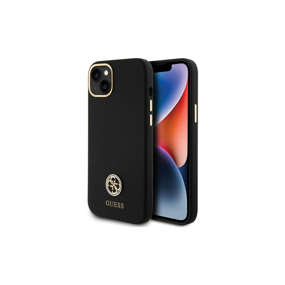 Wholesale Guess GUHCP15M4DGPK Apple iPhone 15 Plus / 14 Plus hardcase Silicone Logo Strass 4G black - GUE2983 - {ean13} - Hurt