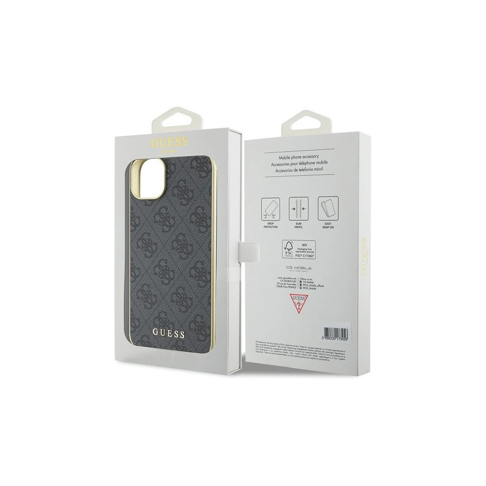 Hurtownia GSM - Etui Guess GUHCP15MGF4GGR Apple iPhone 15 Plus / 14 Plus hardcase 4G Charms Collection šedý/grey - GUE2984 - {ean13} - Hurt