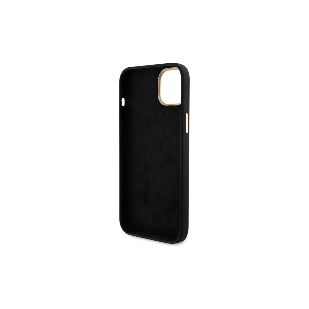 Hurtownia GSM - Etui Guess GUHCP15SM4DGPK Apple iPhone 15 hardcase Silicone Logo Strass 4G černý/black - GUE2985 - {ean13} - Hurt