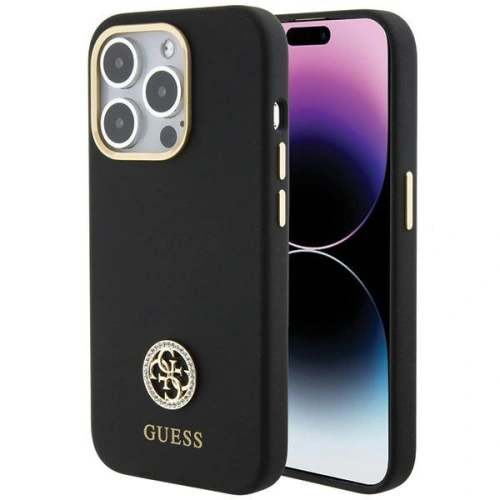 Hurtownia Guess - 3666339148515 - GUE2986 - Etui Guess GUHCP15XM4DGPK Apple iPhone 15 Pro Max hardcase Silicone Logo Strass 4G czarny/black - B2B homescreen